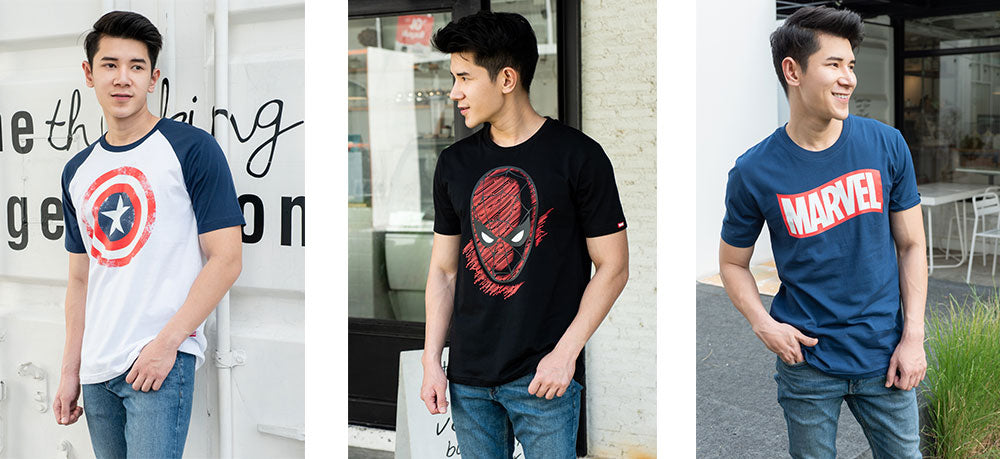 เสื้อผู้ชายมาร์เวล ลิขสิทธิ์แท้ร้านคาแรคเตอร์ สตูดิโอ