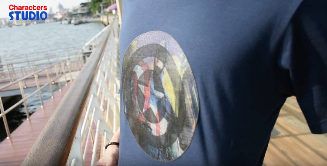 ลายพิมพ์เสื้อ 3 มิติ ลายกัปตันอเมริกา