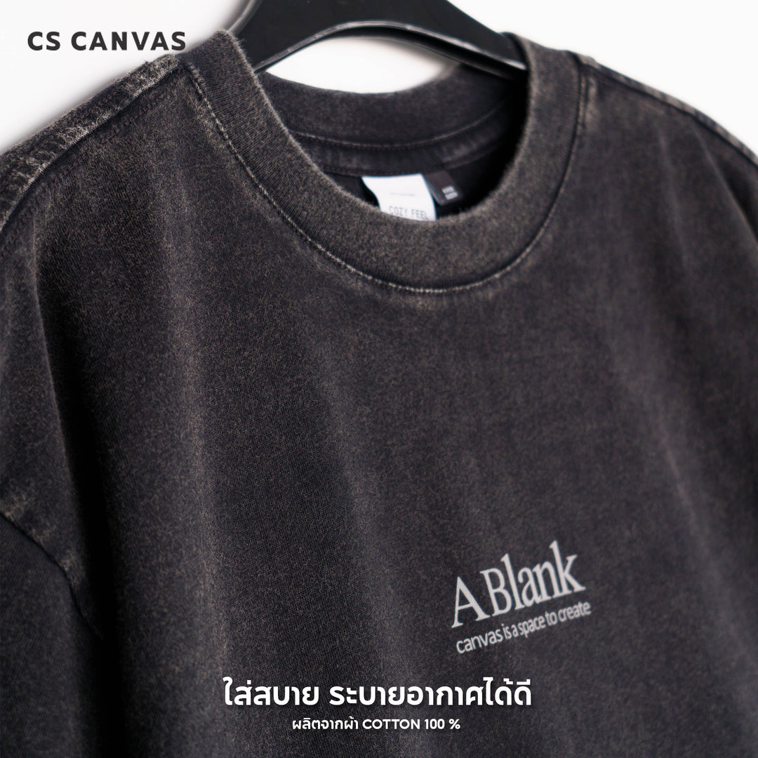COZY FEEL - A Blank Canvas เสื้อฟอกทรงโอเวอร์ไซซ์