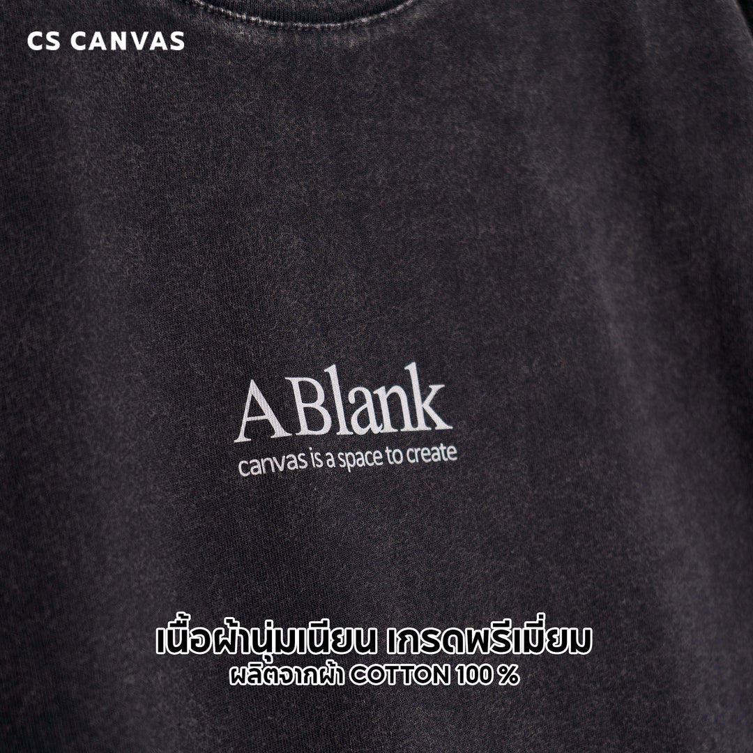 COZY FEEL - A Blank Canvas เสื้อฟอกทรงโอเวอร์ไซซ์