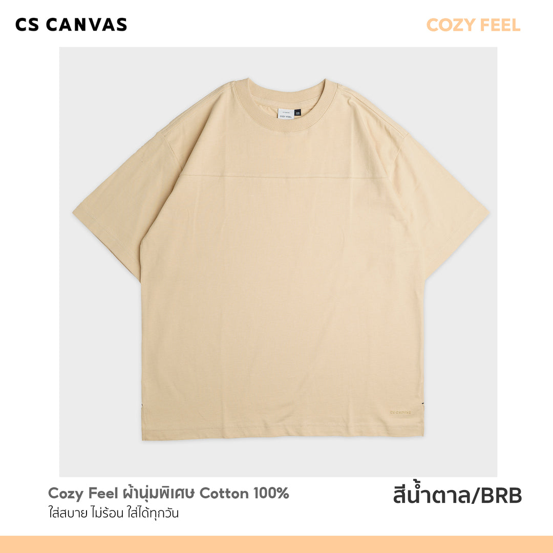 COZY FEEL เสื้อยืดทรงโอเวอร์ไซซ์ มีดีเทลที่เป็นเอกลักษณ์