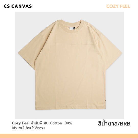 COZY FEEL เสื้อยืดทรงโอเวอร์ไซซ์ มีดีเทลที่เป็นเอกลักษณ์