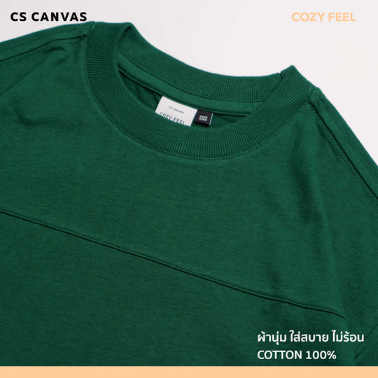 COZY FEEL เสื้อยืดทรงโอเวอร์ไซซ์ มีดีเทลที่เป็นเอกลักษณ์