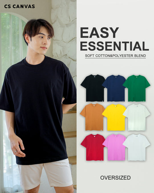 EASY ESSENTIAL เสื้อยืดทรงโอเวอร์ไซซ์
