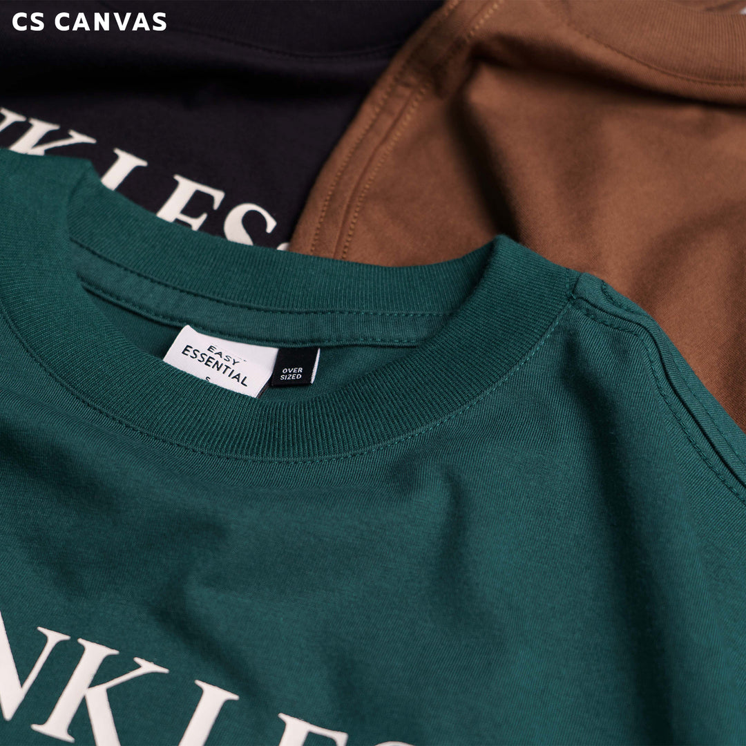EASY ESSENTIAL เสื้อยืดทรงโอเวอร์ไซซ์ Think Less, Do More.