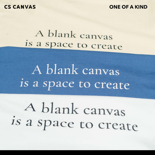 ONE OF A KIND เสื้อยืดทรงโอเวอร์ไซซ์ A Blank Canvas