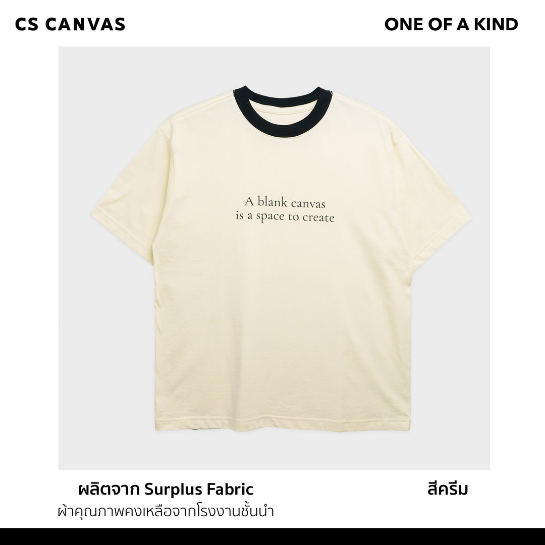 ONE OF A KIND เสื้อยืดทรงโอเวอร์ไซซ์ A Blank Canvas