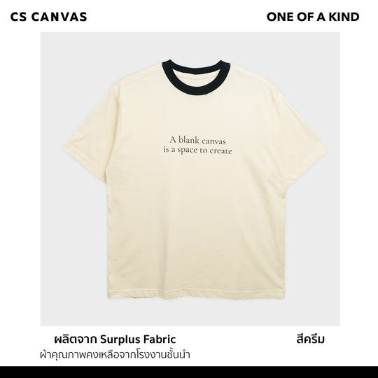 ONE OF A KIND เสื้อยืดทรงโอเวอร์ไซซ์ A Blank Canvas
