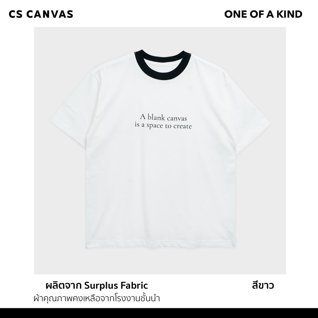 ONE OF A KIND เสื้อยืดทรงโอเวอร์ไซซ์ A Blank Canvas