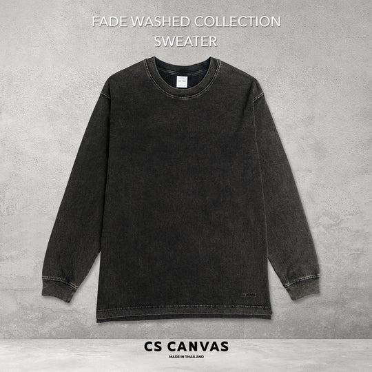 COZY FEEL เสื้อแขนยาวฟอกเฟด
