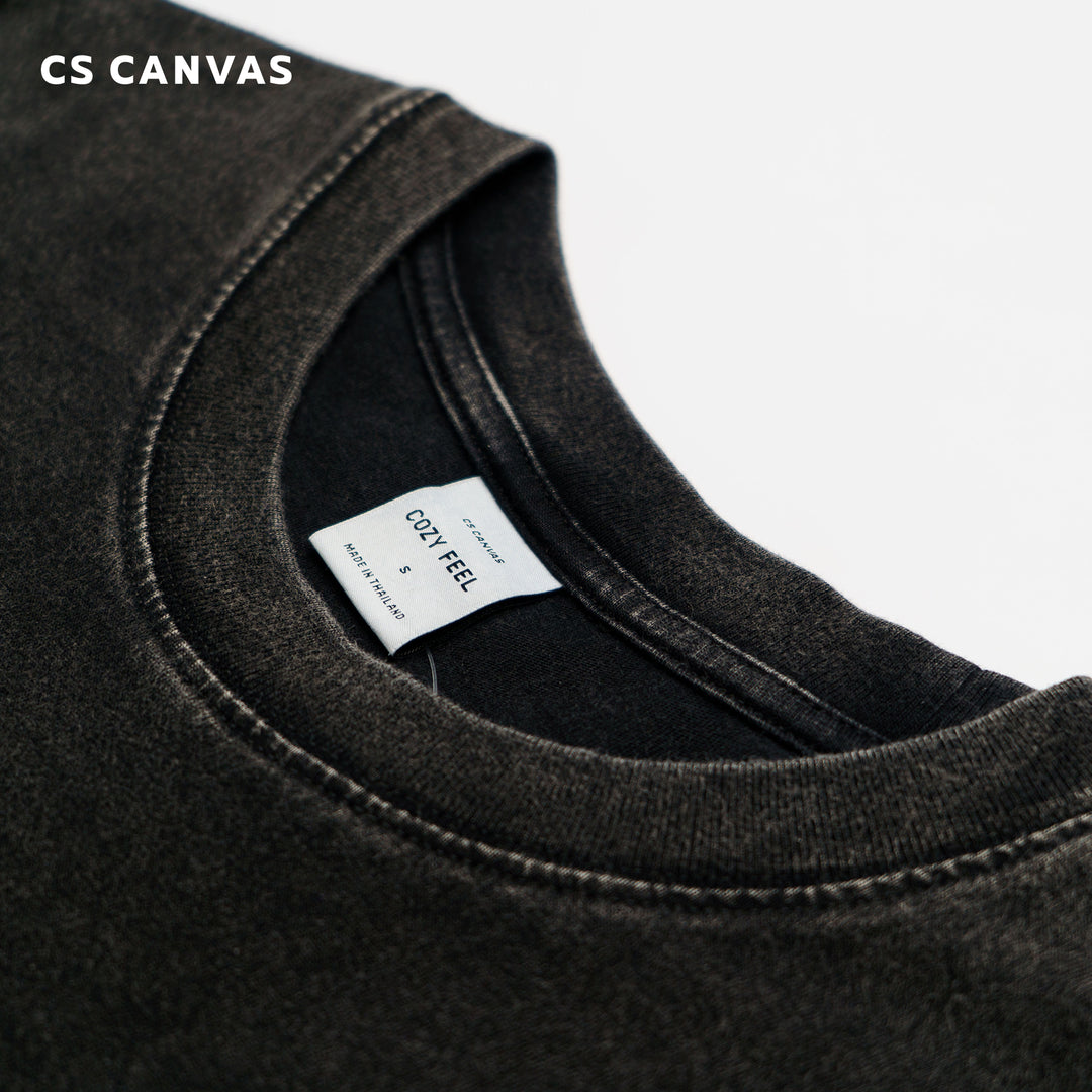 COZY FEEL เสื้อแขนยาวฟอกเฟด