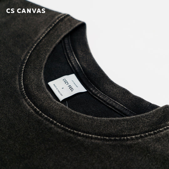COZY FEEL เสื้อแขนยาวฟอกเฟด