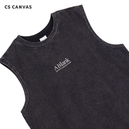 COZY FEEL - A Blank Canvas เสื้อกล้ามฟอก