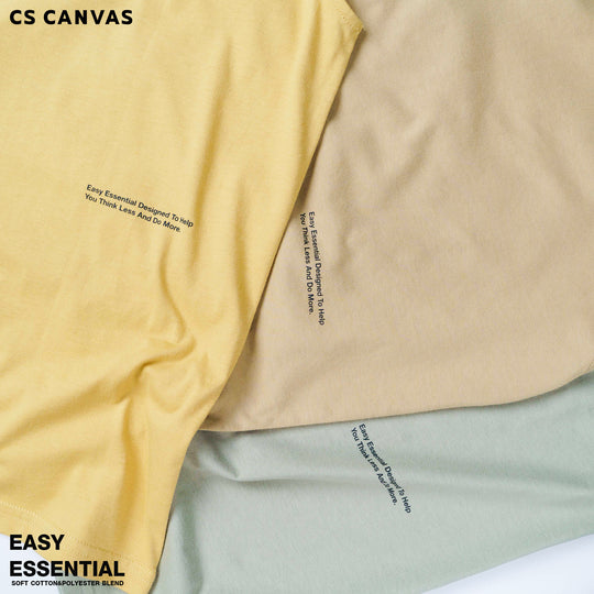 EASY ESSENTIAL เสื้อยืดแขนกุด Think Less. Do More.