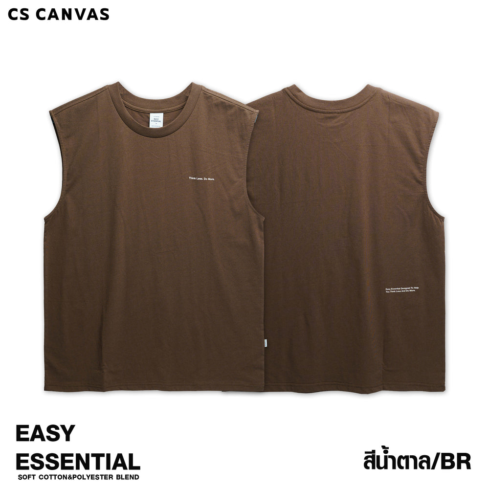 EASY ESSENTIAL เสื้อยืดแขนกุด Think Less. Do More.