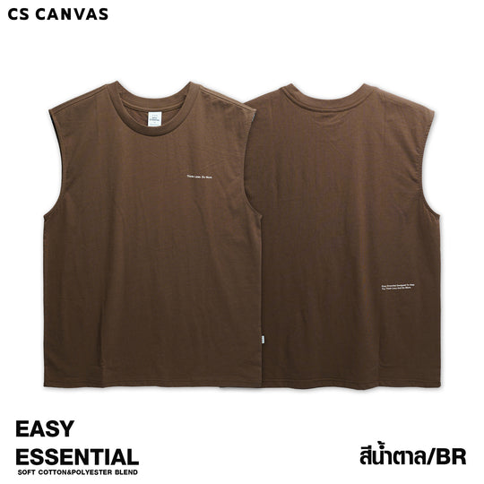 EASY ESSENTIAL เสื้อยืดแขนกุด Think Less. Do More.