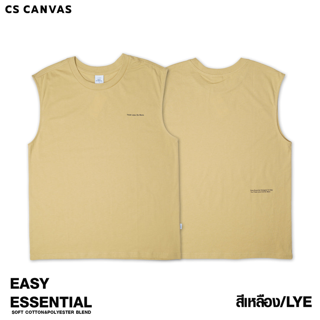 EASY ESSENTIAL เสื้อยืดแขนกุด Think Less. Do More.