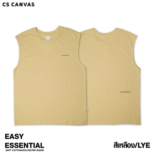 EASY ESSENTIAL เสื้อยืดแขนกุด Think Less. Do More.