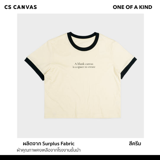 ONE OF A KIND เสื้อครอปสำหรับผู้หญิง A Blank Canvas