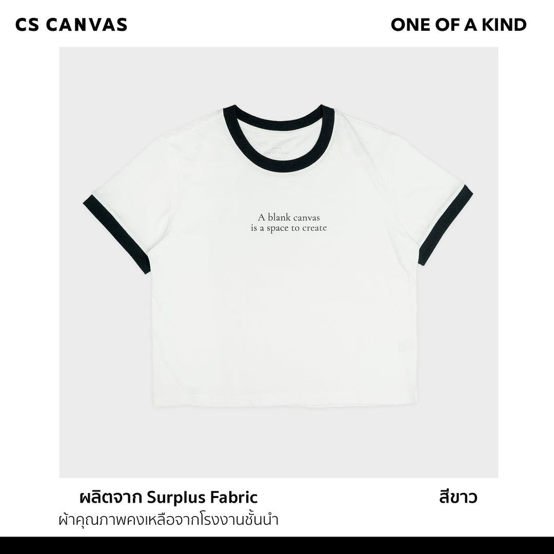 ONE OF A KIND เสื้อครอปสำหรับผู้หญิง A Blank Canvas