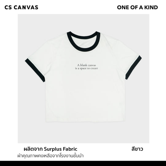 ONE OF A KIND เสื้อครอปสำหรับผู้หญิง A Blank Canvas