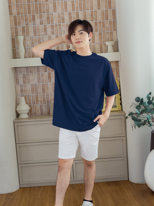 EASY ESSENTIAL เสื้อยืดทรงโอเวอร์ไซซ์