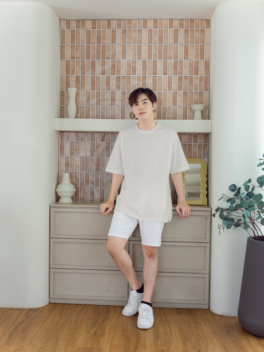 EASY ESSENTIAL เสื้อยืดทรงโอเวอร์ไซซ์
