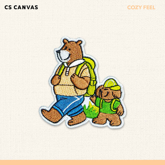 COZY FEEL เสื้อยืดทรงโอเวอร์ไซซ์มีกระเป๋าสามารถติด Patch  สำหรับเด็ก