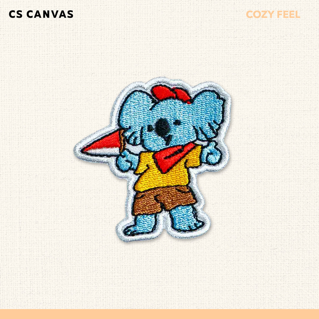 COZY FEEL เสื้อยืดทรงโอเวอร์ไซซ์มีกระเป๋าสามารถติด Patch  สำหรับเด็ก